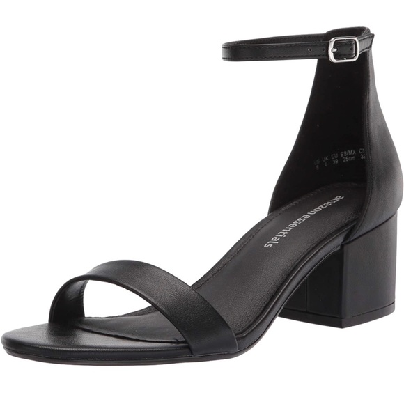 Black Strappy Heels - Picture 1 of 4